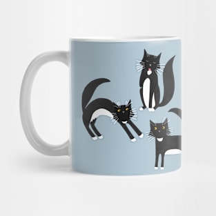 Black and White Tuxedo Cats Mug